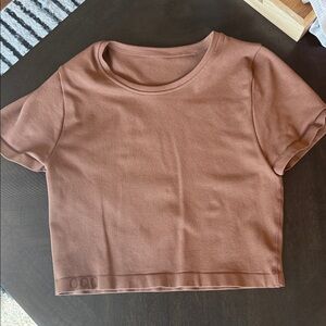 Brown Crop Top